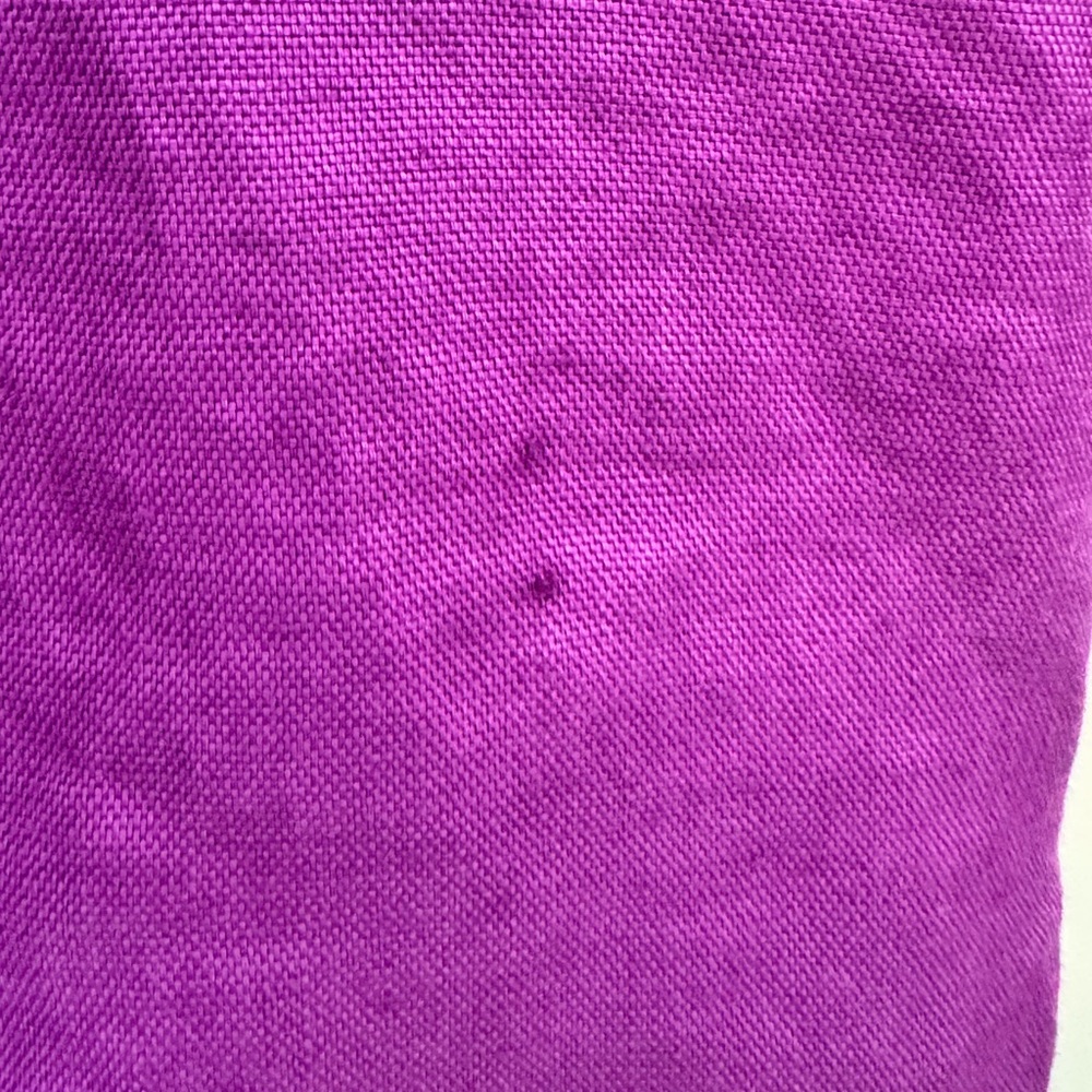 Kate Spade New York Purple Linen Sheath Dress Rosette Neck Size 8 - Picture 6 of 7